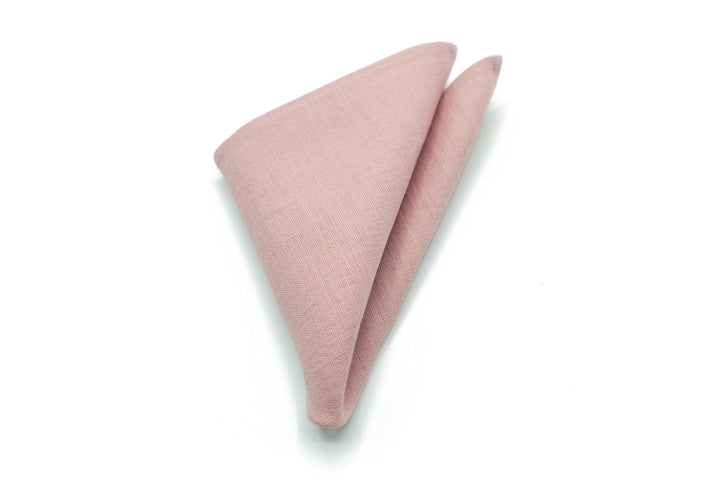 Dusty Pink Linen Ties Set for the Perfect Groom's Look