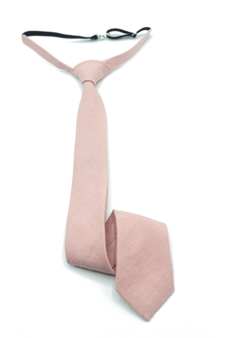 Stylish Dusty Pink Linen Bow Tie for Any Occasion