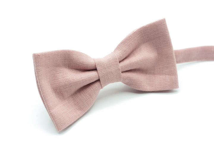Dusty Pink Linen Ties Set for the Perfect Groom's Look