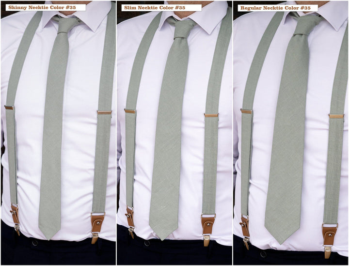 Sage Green Groom and Groomsmen Wedding Ties: Bow Ties, Neckties, Sets & More