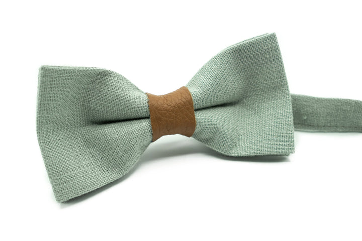 Stylish Sage Wedding Accessories: Bow Ties, Ties, Suspenders for Grooms, Groomsmen & Boys