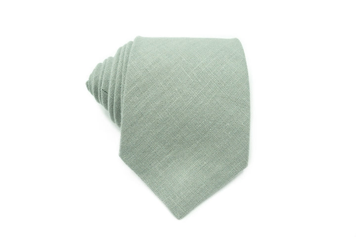 Dusty Light Sage Green Groomsmen Wedding Suspender, Bow Tie, and Matching Pocket Square Set