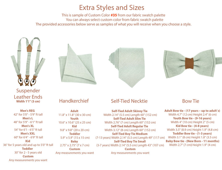 Linen Beige Bow Tie & Optional Pocket Square Set - Rustic Wedding Accessory - Handcrafted Unisex Formal Wear - Gentleman's Linen Attire