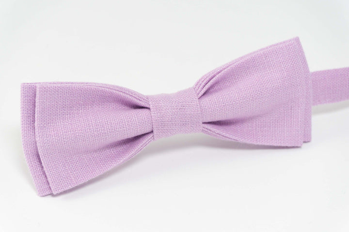 Lavender bow tie wedding | purple baby bow tie