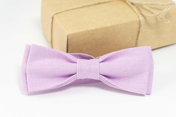 Lavender bow tie wedding | purple baby bow tie