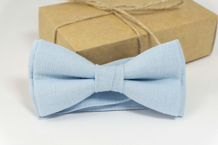 Light blue groomsmen bow ties | Light blue boys bow ties