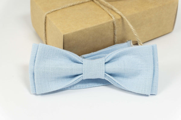Light blue wedding bow tie | Light blue baby bow tie