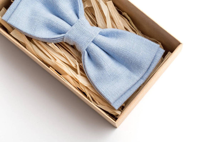 Ice Blue Wedding Bow Ties - Elegant and Refined Accessory