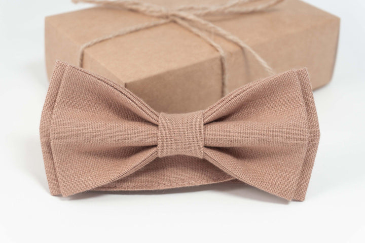 Light brown bow tie for wedding | Light brown wedding bow tie