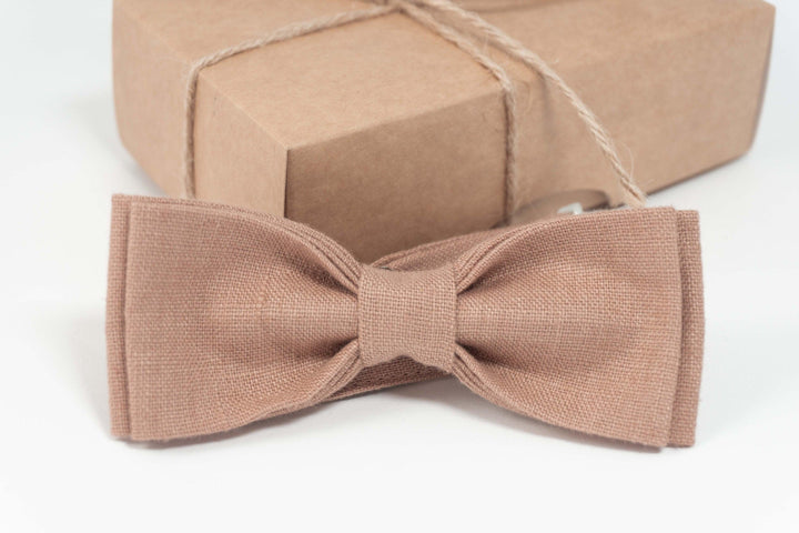 Light brown bow tie wedding | Light brown baby bow tie
