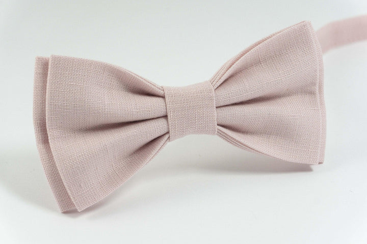Light dusty rose pre tied bow ties | dusty rose toddler bow tie