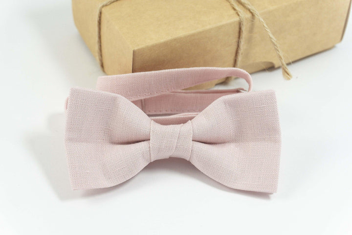 Light dusty rose wedding bow tie | Bow tie for kids