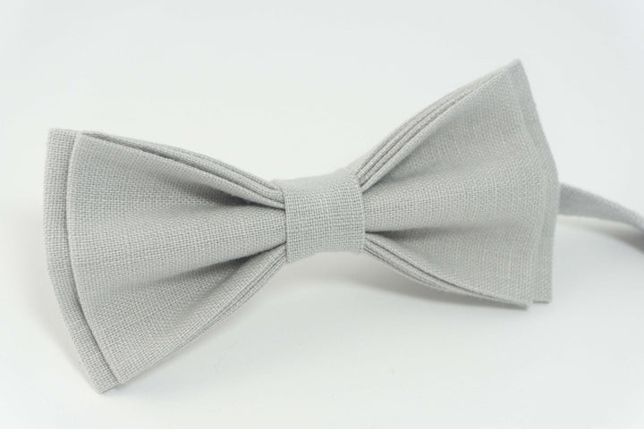 Light Gray bow tie | boys bow tie