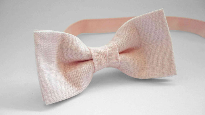 Light peach bow tie