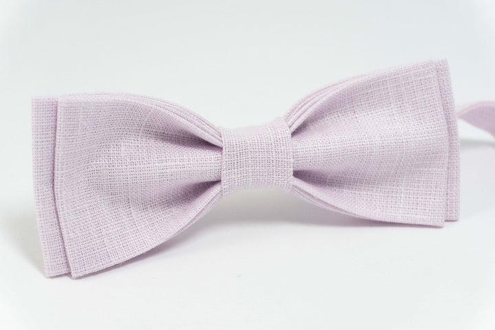 Light Pink slim wedding bow ties for groomsmen | Light Pink baby bow tie