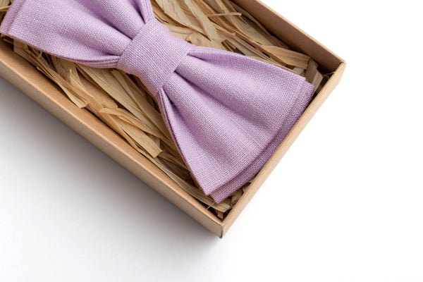 Elegant Lilac Bow Tie for Weddings and Special Occasions
