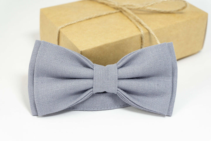 Lilac Gray pre tied bow ties | Lilac Gray wedding bow tie - wedding ties for groom
