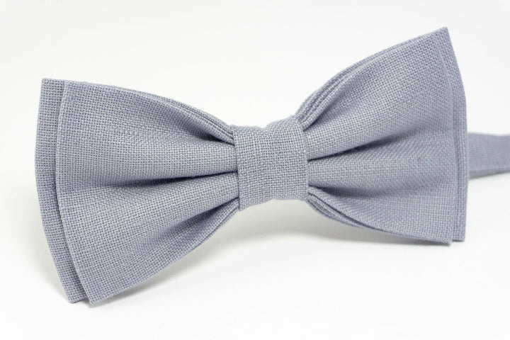 Lilac Gray pre tied bow ties | Lilac Gray wedding bow tie - wedding ties for groom