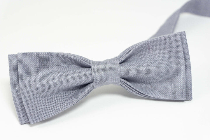 Lilac Gray wedding bow ties for groomsmen | Lilac Gray baby bow tie