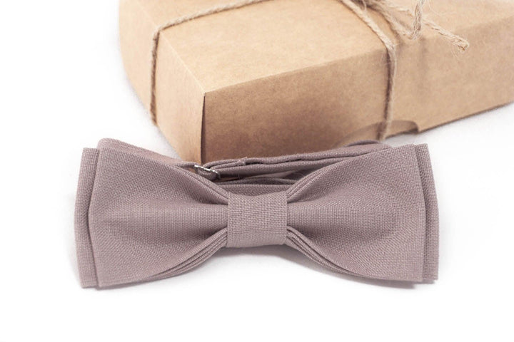 Mauve bow tie for men | Mauve wedding bow ties