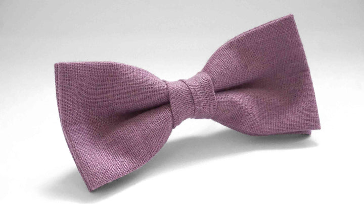 Mens Bowtie in Plum Suiting Material, Dusty Plum Bow Tie, Dusty Purple Bow Tie, Groomsmen Bow Tie, Wedding Bowties, Adjustable Bow Tie - MenLau