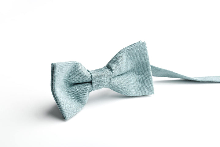 Premium Sea Grass Bow Ties for Grooms & Ring Bearers | Men's Pre-tied Linen Ties