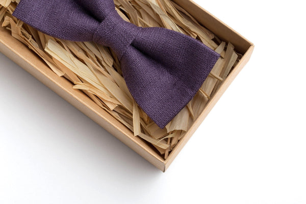 Elegant Dark Purple Ties for Men - Perfect for Groomsmen, Toddlers, and Weddings
