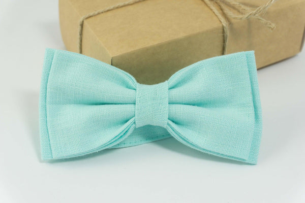 Mint bow tie | boys bow tie