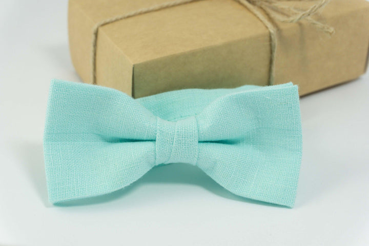 Mint wedding bow tie | mint baby bow tie