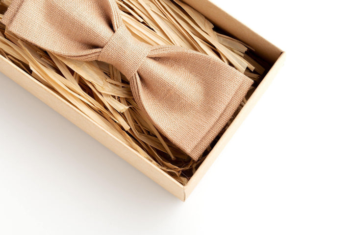 Nude Pre Tied Bow Ties for Men: Perfect Choice for Weddings & Formal Events