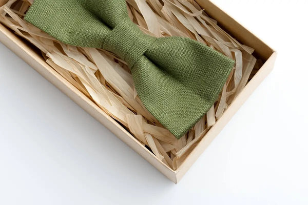 Olive Green Bow Tie - Refined Accessory for All Occasions