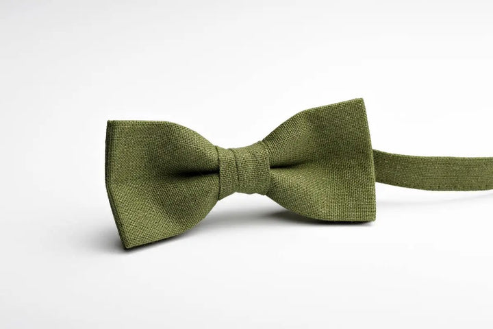 Olive Green Bow Tie - Refined Accessory for All Occasions
