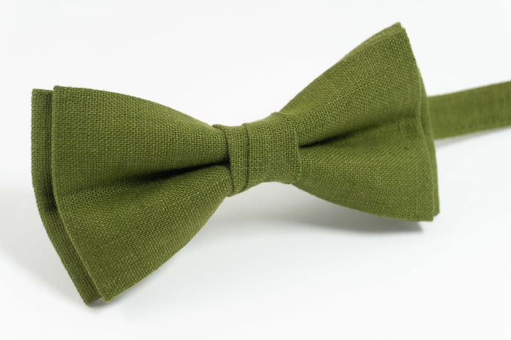 Moss green bow tie for men | Bow tie for boys ring bearer