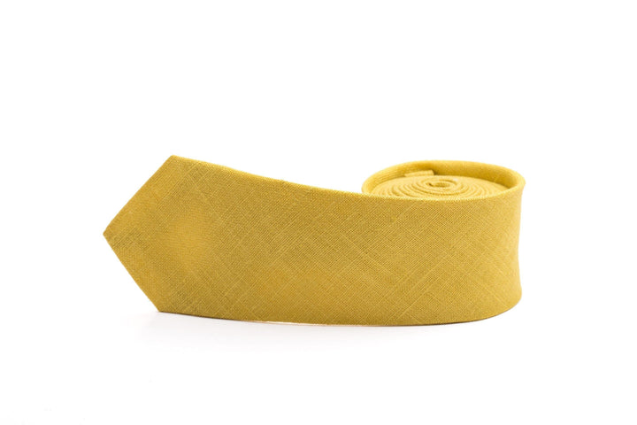 Mustard Mens Neckties for Groomsmen Gift - Stylish Groomsmen Necktie Collection