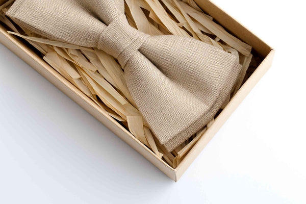 Shop Our Collection of Beige and Natural Bow Ties for Men, Boys, and Babies