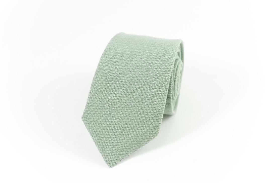 Dusty Sage Neckties for Groomsmen | Bridal Wedding Color Accessories