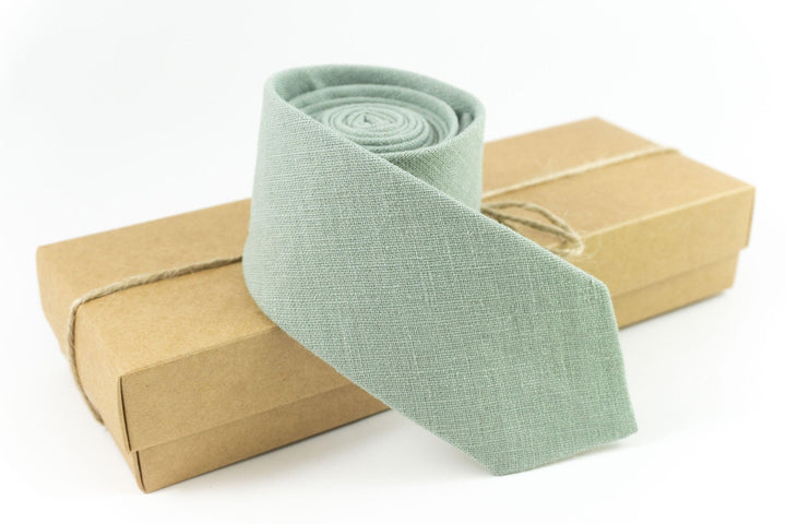 Dusty Sage Neckties for Groomsmen | Bridal Wedding Color Accessories