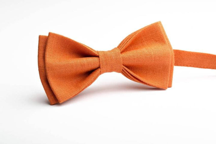 Vibrant Orange Bow Tie - Elevate Your Style with a Pop of Color