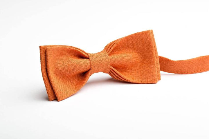 Vibrant Orange Bow Tie - A Splash of Elegance for Weddings and More