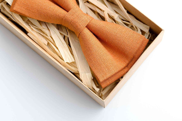 Dress Up Your Little Ones in Style with Our Adorable Orange Bow Ties for Toddlers and Babies