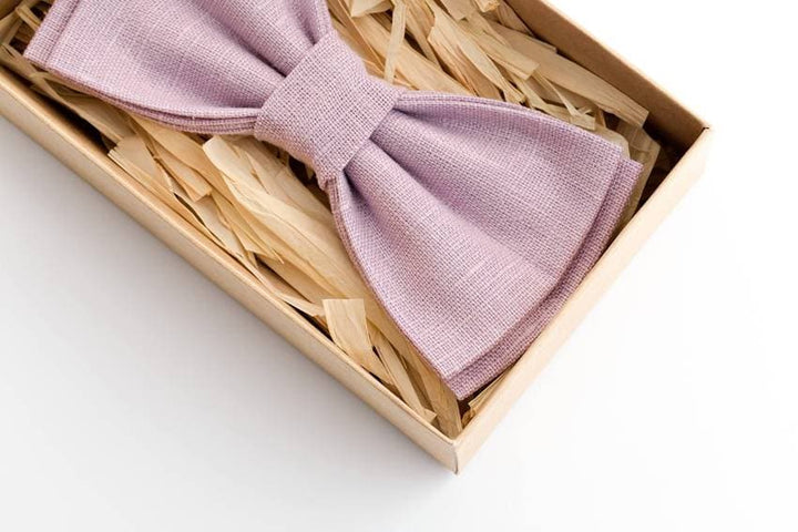 Pale Purple Bow Tie - Subtle Elegance for Weddings and Events