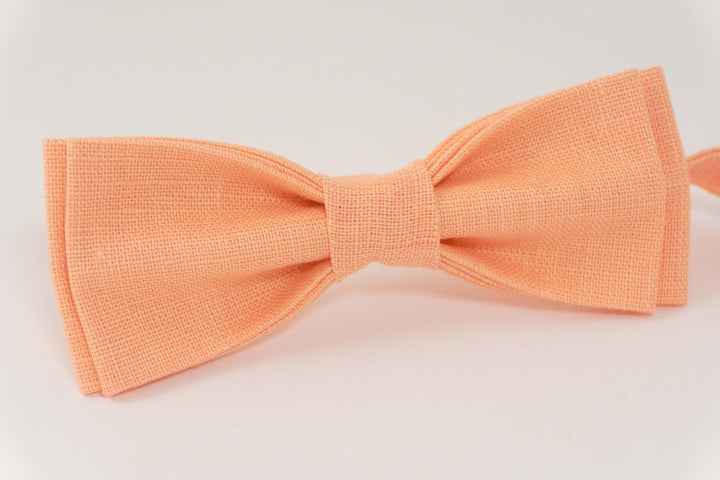 Peach color bow tie | wedding bow tie