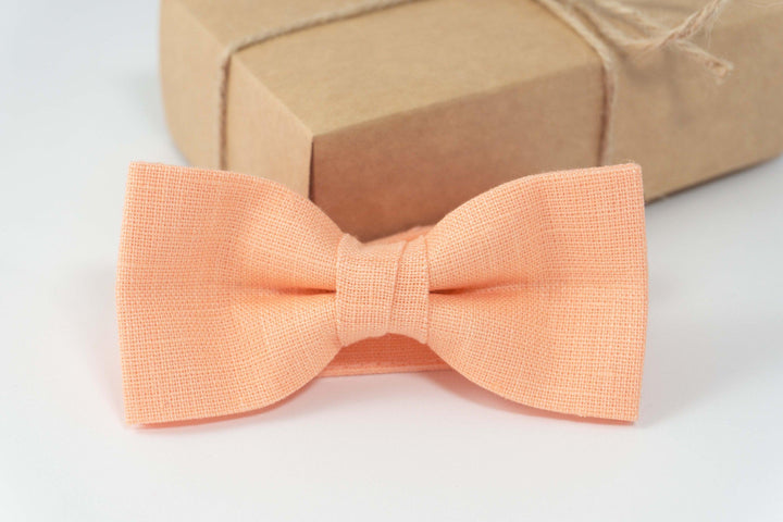 Peach color mens bow ties | ties for men