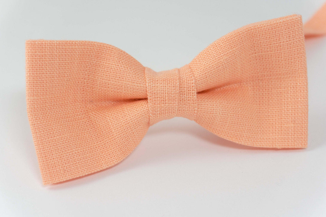 Peach color mens bow ties | ties for men