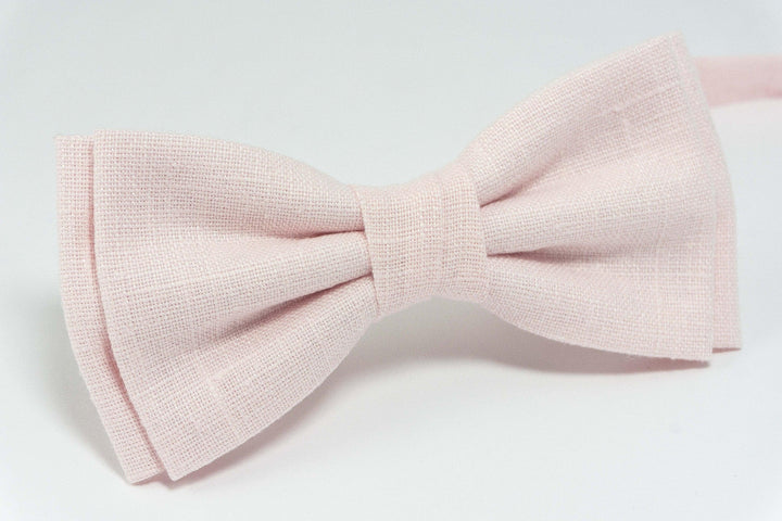 Petal Pink bow tie | Blush Pink wedding bow tie