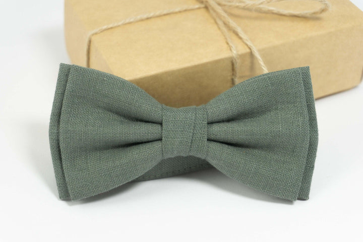 Pine mens bow tie | Pine wedding bow tie