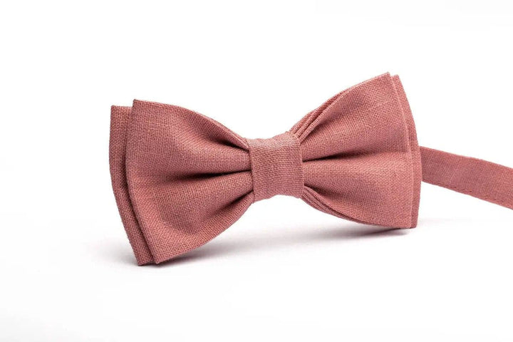 Elegant Dusty Rose Bow Tie for Men - Perfect for Weddings and Formal Events