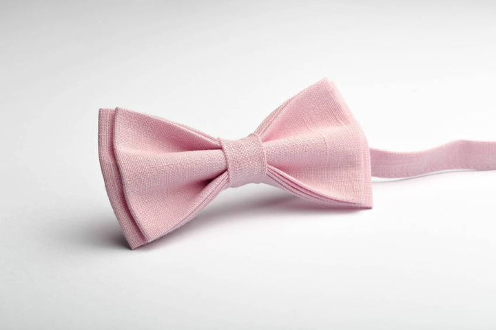 Blush Pink Bow Ties for Wedding - Stylish Mens Bow Tie for Groomsmen