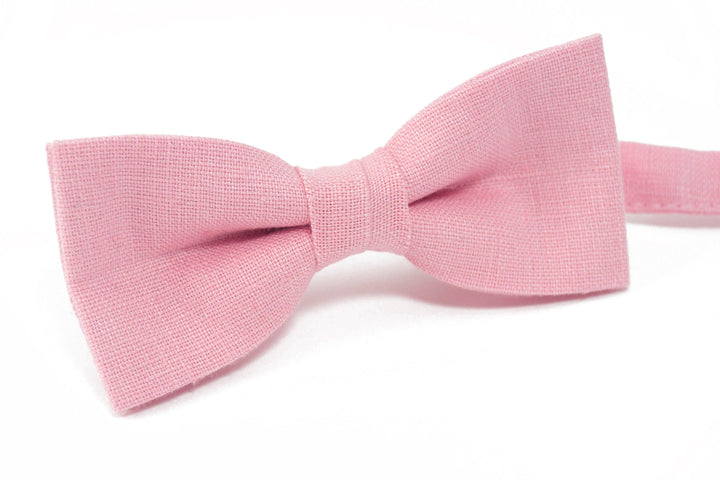 Handmade Pink Bow Tie and Pocket Square Set for Men - Perfect for Weddings and Special Occasions