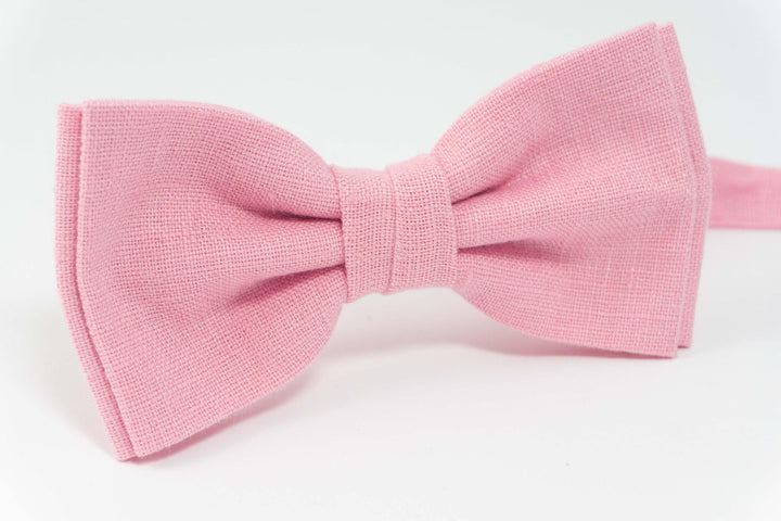 Pink color mens bow tie | wedding bow ties